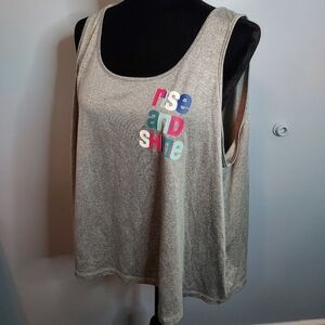 Joyspun Size 2X(18w-20w) Pajama Tank Top Rise And Shine